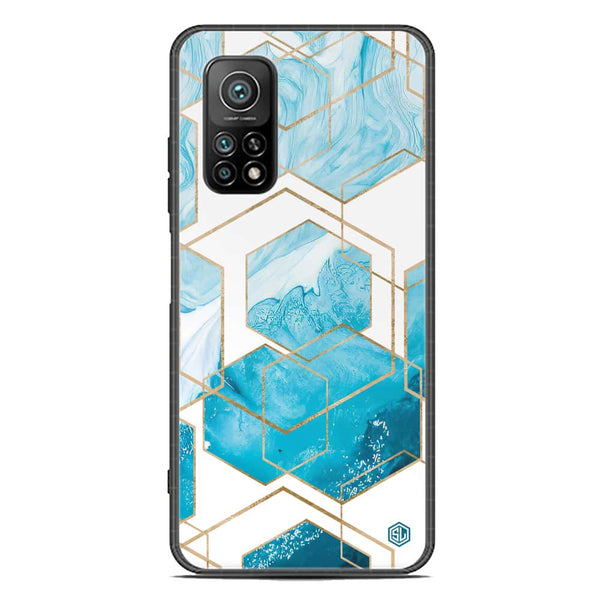 Stylish Marble Series Soft Phone Case - Premium Glass Case - Design 1 - Xiaomi Mi 10T Pro
