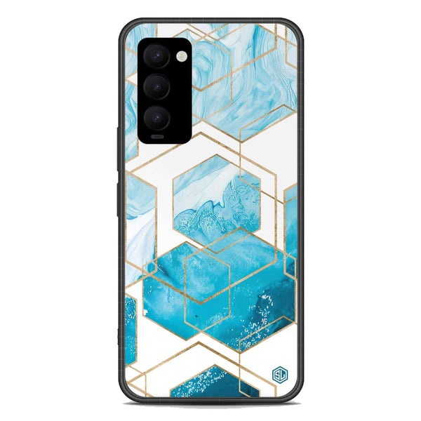 Stylish Marble Series Soft Phone Case - Premium Glass Case - Design 1 - Tecno Camon 18 Premier
