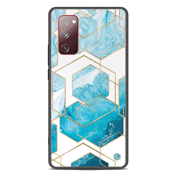 Stylish Marble Series Soft Phone Case - Premium Glass Case - Design 1 - Samsung Galaxy S20 FE
