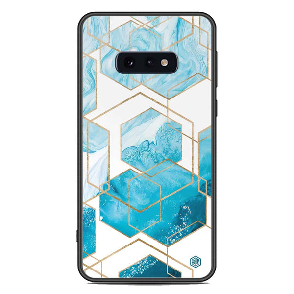 Stylish Marble Series Soft Phone Case - Premium Glass Case - Design 1 - Samsung Galaxy S10e
