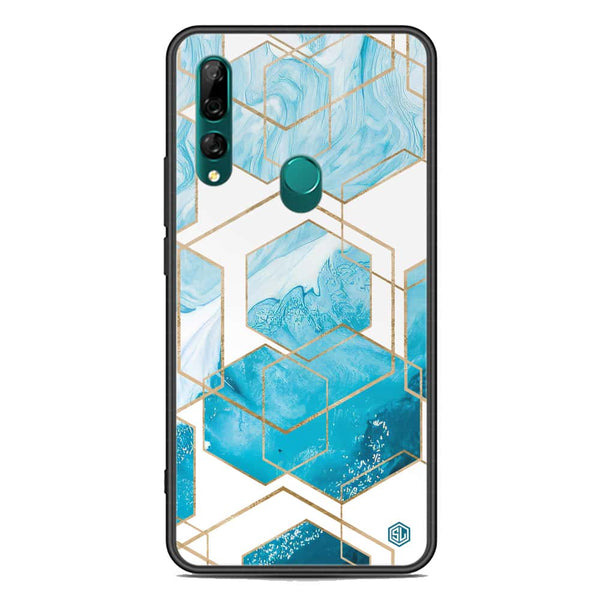 Stylish Marble Series Soft Phone Case - Premium Glass Case - Design 1 - Huawei Y9 Prime 2019