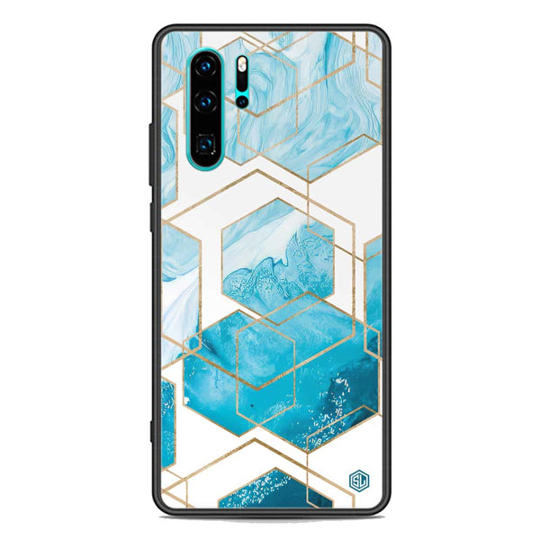 Stylish Marble Series Soft Phone Case - Premium Glass Case - Design 1 - Huawei P30 Pro