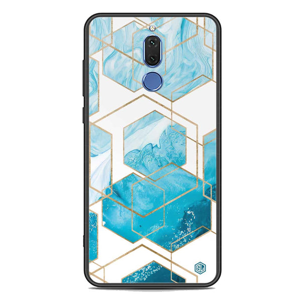 Stylish Marble Series Soft Phone Case - Premium Glass Case - Design 1 - Huawei Mate 10 Lite
