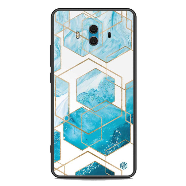 Stylish Marble Series Soft Phone Case - Premium Glass Case - Design 1 - Huawei Mate 10
