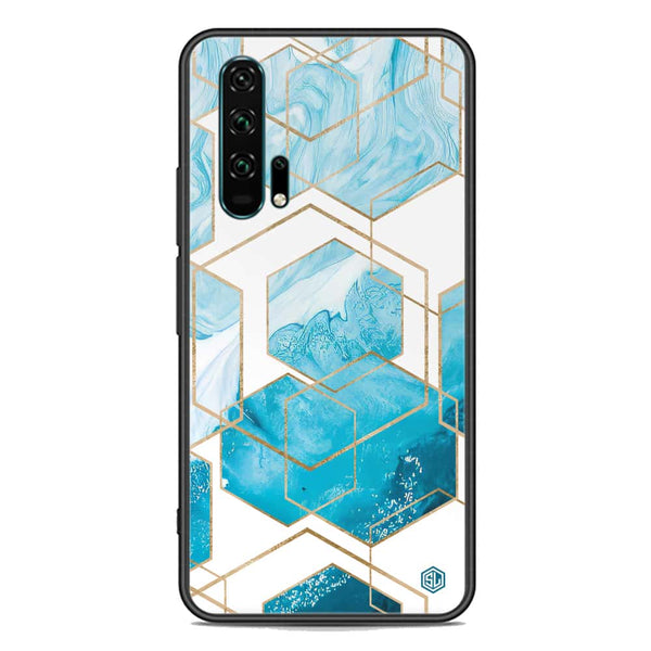 Stylish Marble Series Soft Phone Case - Premium Glass Case - Design 1 - Honor 20 Pro