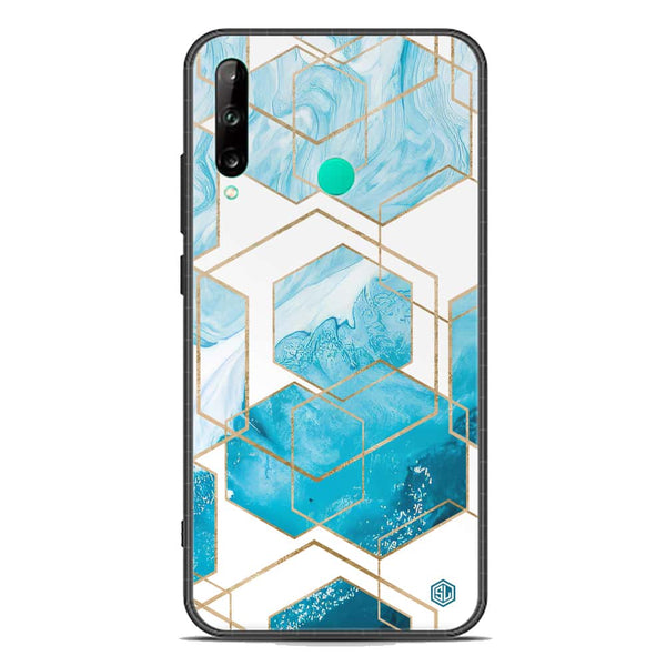 Stylish Marble Series Soft Phone Case - Premium Glass Case - Design 1 - Honor 9C