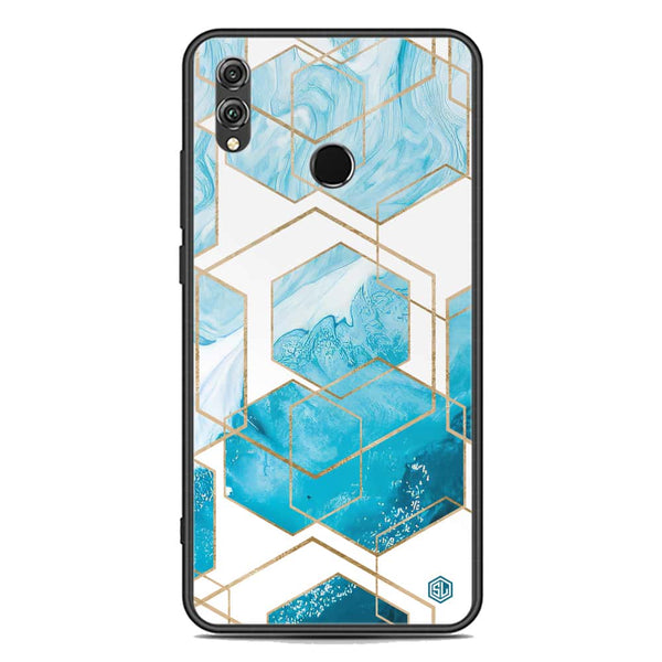 Stylish Marble Series Soft Phone Case - Premium Glass Case - Design 1 - Huawei Honor 8X