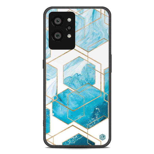 Stylish Marble Series Soft Phone Case - Premium Glass Case - Design 1 - Realme GT2 Pro