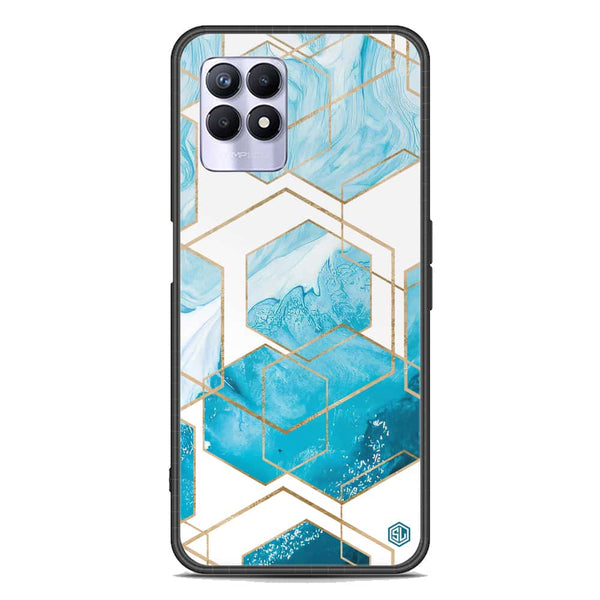 Stylish Marble Series Soft Phone Case - Premium Glass Case - Design 1 - Realme Narzo 50 4G