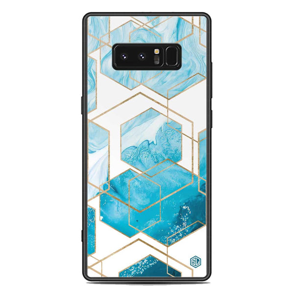 Stylish Marble Series Soft Phone Case - Premium Glass Case - Design 1 - Samsung Galaxy Note 8