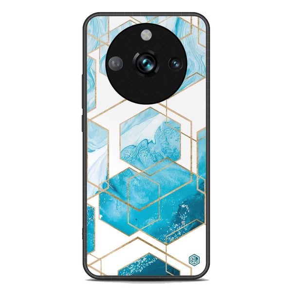 Stylish Marble Series Soft Phone Case - Premium Glass Case - Design 1 - Realme 11 Pro