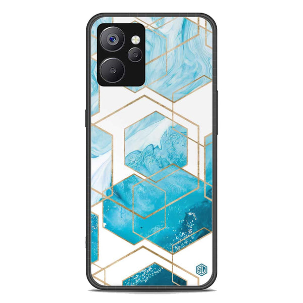 Stylish Marble Series Soft Phone Case - Premium Glass Case - Design 1 - Realme 10T