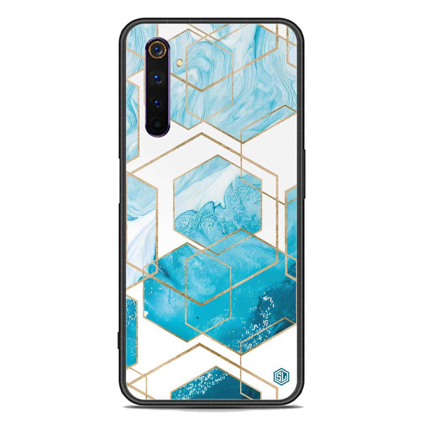 Stylish Marble Series Soft Phone Case - Premium Glass Case - Design 1 - Realme 6 Pro