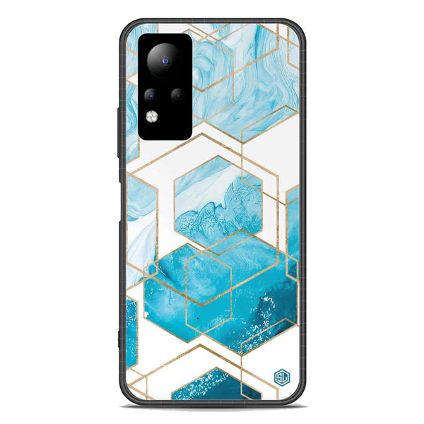 Stylish Marble Series Soft Phone Case - Premium Glass Case - Design 1 - Infinix Note 12 G88