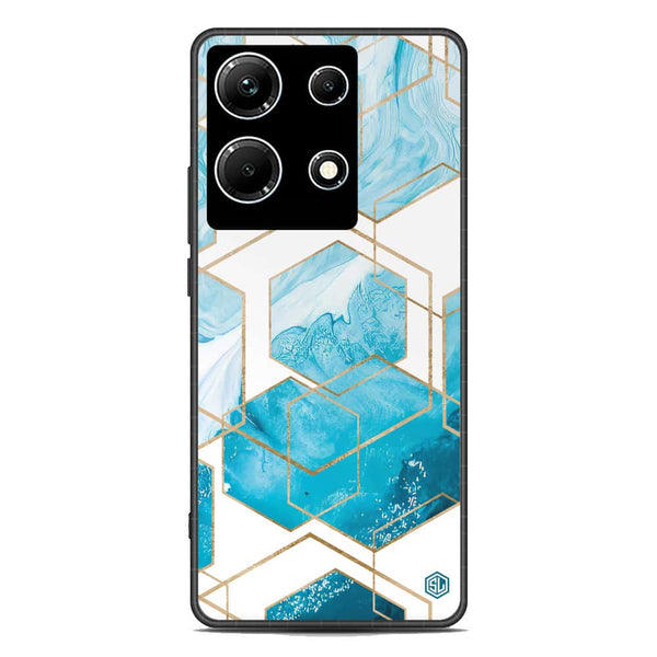 Stylish Marble Series Soft Phone Case - Premium Glass Case - Design 1 - Infinix Note 30