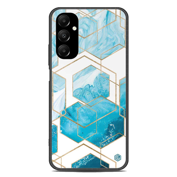 Stylish Marble Series Soft Phone Case - Premium Glass Case - Design 1 - Samsung Galaxy A05s