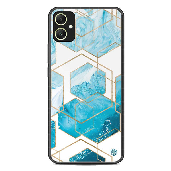 Stylish Marble Series Soft Phone Case - Premium Glass Case - Design 1 - Samsung Galaxy A05