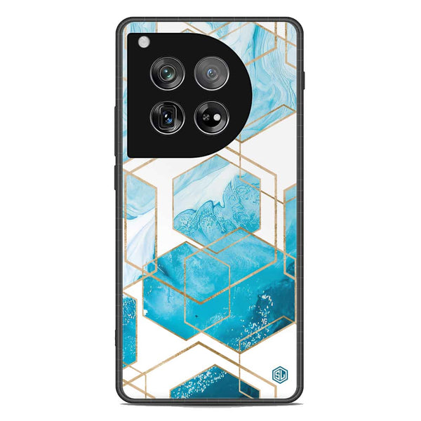 Stylish Marble Series Soft Phone Case - Premium Glass Case - Design 1 - OnePlus 12