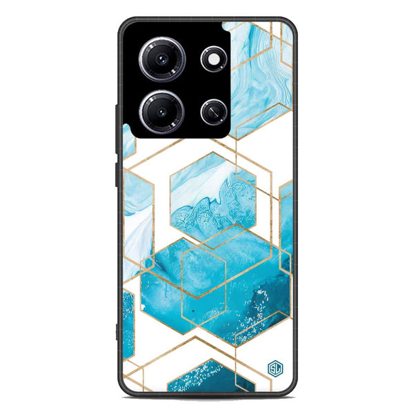Stylish Marble Series Soft Phone Case - Metal Case - Design 1 - Infinix Note 30i