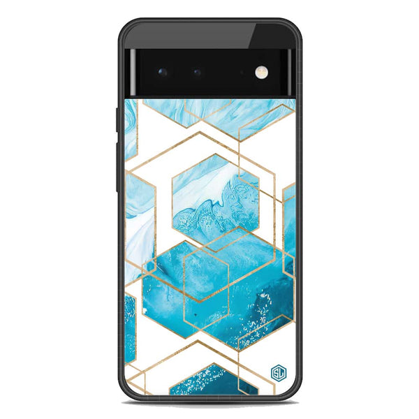 Stylish Marble Series Soft Phone Case - Metal Case - Design 1 - Google Pixel 6