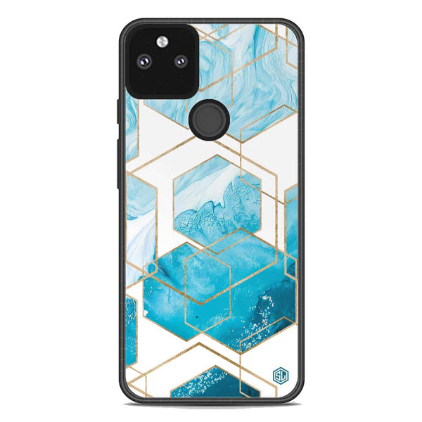 Stylish Marble Series Soft Phone Case - Metal Case - Design 1 - Google Pixel 5a 5G