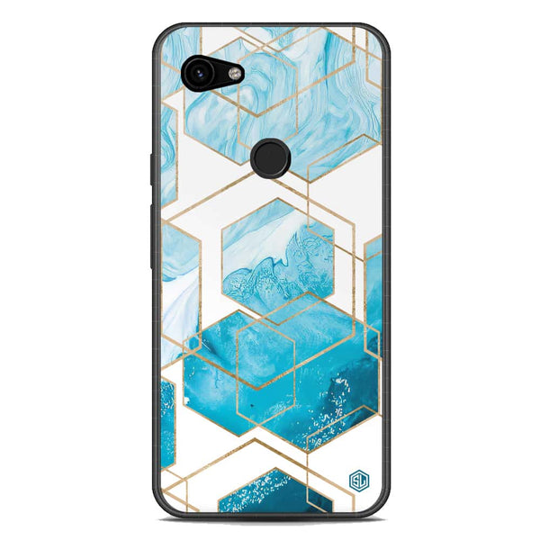 Stylish Marble Series Soft Phone Case - Metal Case - Design 1 - Google Pixel 3a