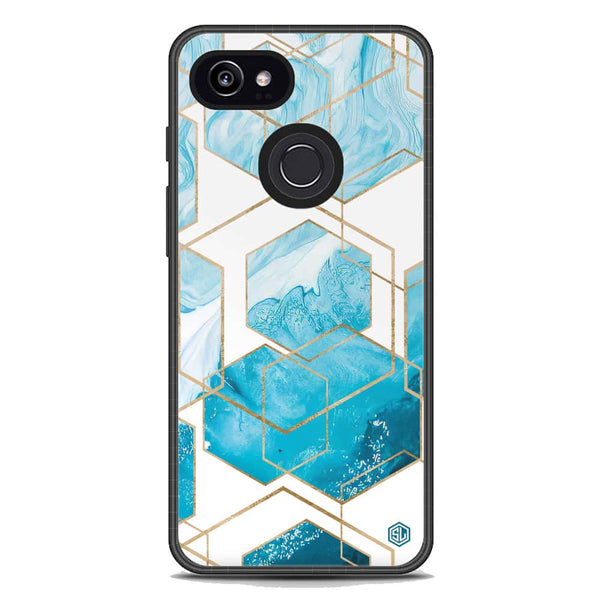 Stylish Marble Series Soft Phone Case - Metal Case - Design 1 - Google Pixel 3