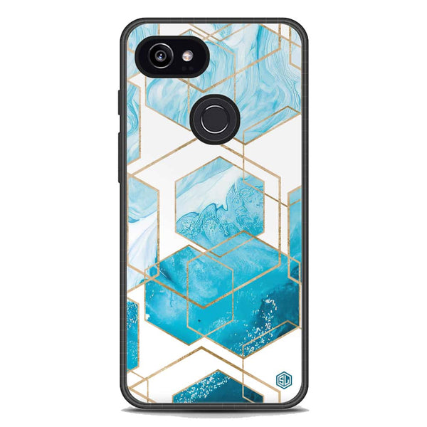 Stylish Marble Series Soft Phone Case - Metal Case - Design 1 - Google Pixel 2 XL