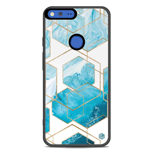 Stylish Marble Series Soft Phone Case - Metal Case - Design 1 - Google Pixel XL