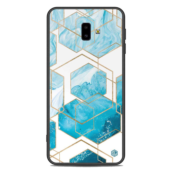 Stylish Marble Series Soft Phone Case - Premium Glass Case - Design 1 - Samsung Galaxy J6 Plus 2018