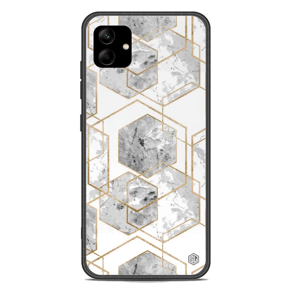 Stylish Marble Series Soft Phone Case - Premium Glass Case - Design 2 - Samsung Galaxy A04e