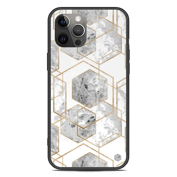Stylish Marble Series Soft Phone Case - Premium Glass Case - Design 2 - iPhone 12 Pro Max