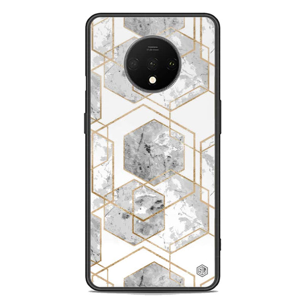 Stylish Marble Series Soft Phone Case - Premium Glass Case - Design 2 - OnePlus 7T