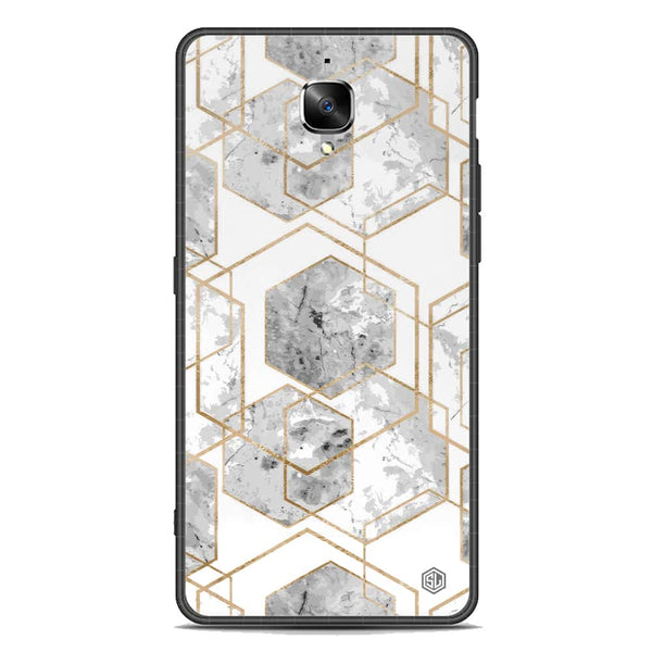 Stylish Marble Series Soft Phone Case - Premium Glass Case - Design 2 - OnePlus 3T