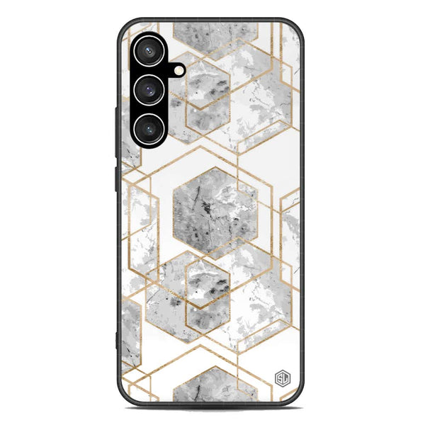 Stylish Marble Series Soft Phone Case - Premium Glass Case - Design 2 - Samsung Galaxy S23 FE