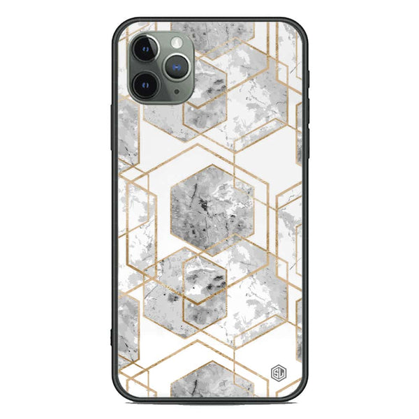 Stylish Marble Series Soft Phone Case - Premium Glass Case - Design 2 - iPhone 11 Pro