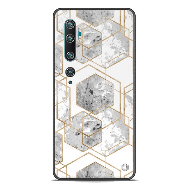 Stylish Marble Series Soft Phone Case - Premium Glass Case - Design 2 - Xiaomi Mi Note 10 Pro