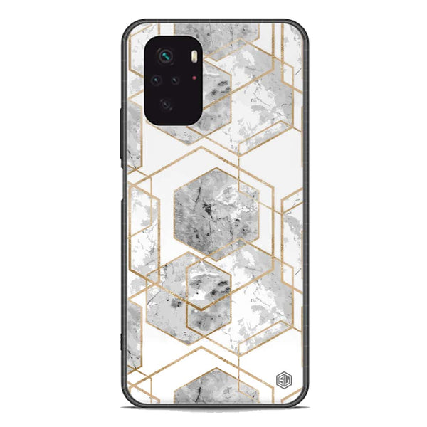 Stylish Marble Series Soft Phone Case - Premium Glass Case - Design 2 - Xiaomi Redmi Note 10S