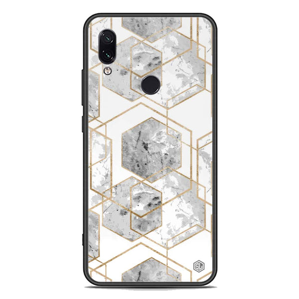 Stylish Marble Series Soft Phone Case - Premium Glass Case - Design 2 - Xiaomi Redmi Note 7 Pro