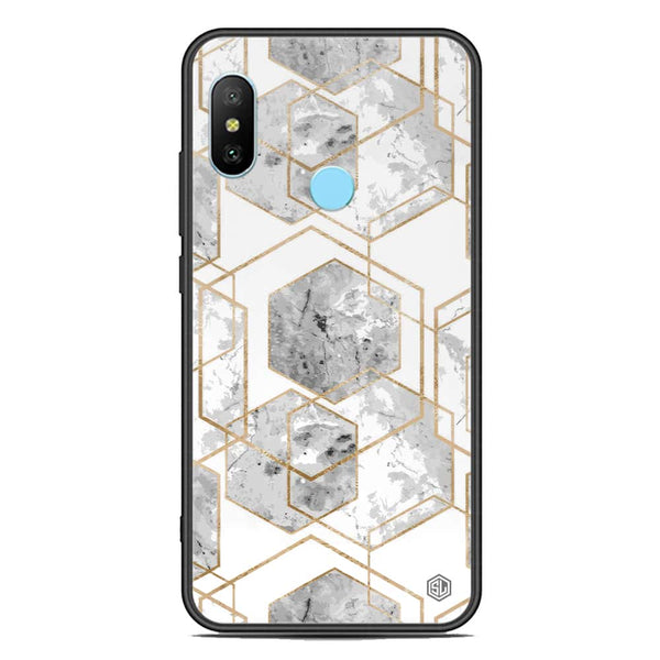 Stylish Marble Series Soft Phone Case - Premium Glass Case - Design 2 - Xiaomi Redmi Note 6 Pro