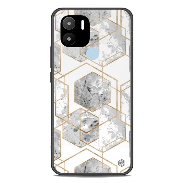 Stylish Marble Series Soft Phone Case - Premium Glass Case - Design 2 - Xiaomi Redmi A1 Plus