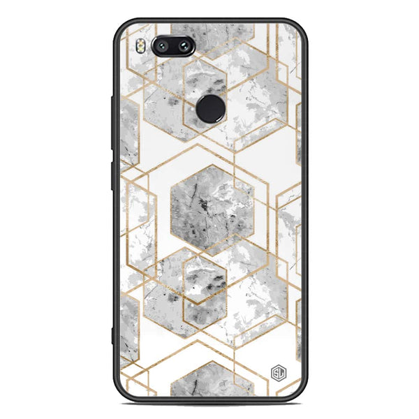 Stylish Marble Series Soft Phone Case - Premium Glass Case - Design 2 - Xiaomi Mi A1 / Mi 5X