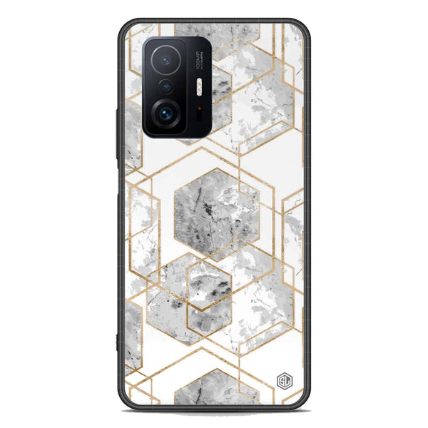 Stylish Marble Series Soft Phone Case - Premium Glass Case - Design 2 - Xiaomi 11T Pro
