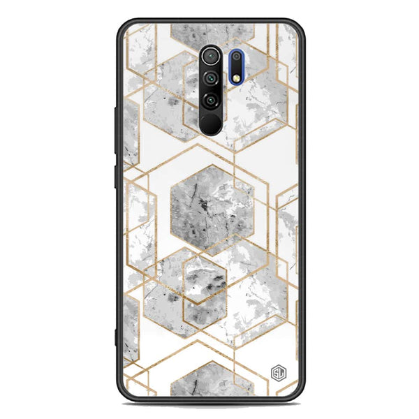 Stylish Marble Series Soft Phone Case - Premium Glass Case - Design 2 - Xiaomi Redmi 9 Prime