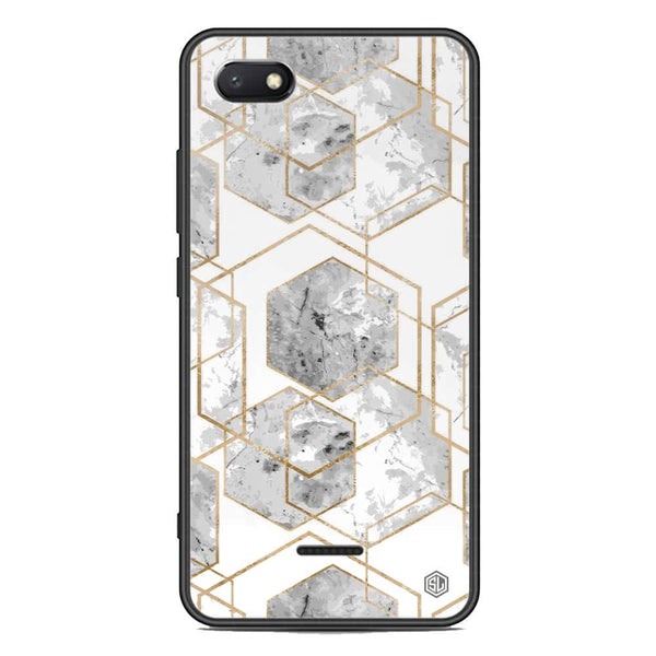 Stylish Marble Series Soft Phone Case - Premium Glass Case - Design 2 - Xiaomi Redmi 6A