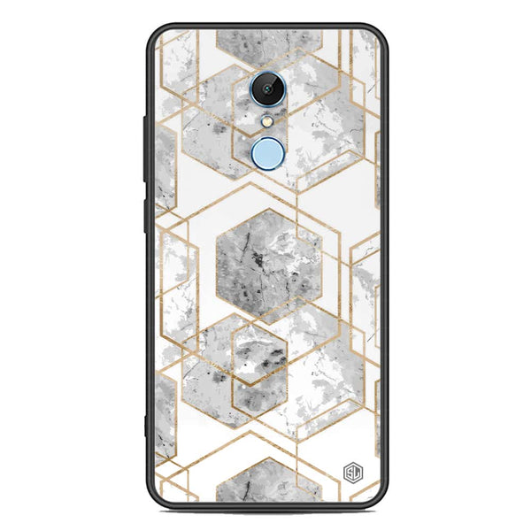 Stylish Marble Series Soft Phone Case - Premium Glass Case - Design 2 - Xiaomi Redmi 5