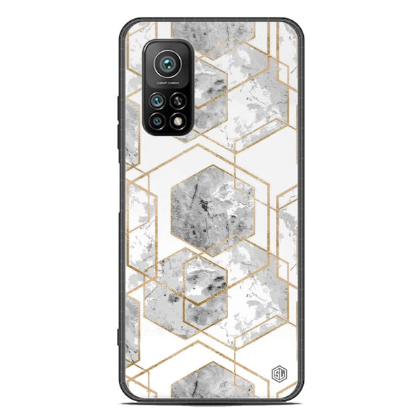 Stylish Marble Series Soft Phone Case - Premium Glass Case - Design 2 - Xiaomi Mi 10T Pro
