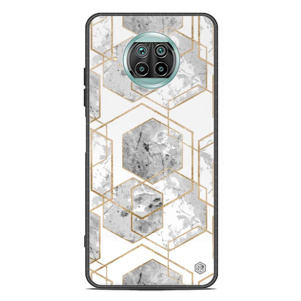 Stylish Marble Series Soft Phone Case - Premium Glass Case - Design 2 - Xiaomi Mi 10T Lite