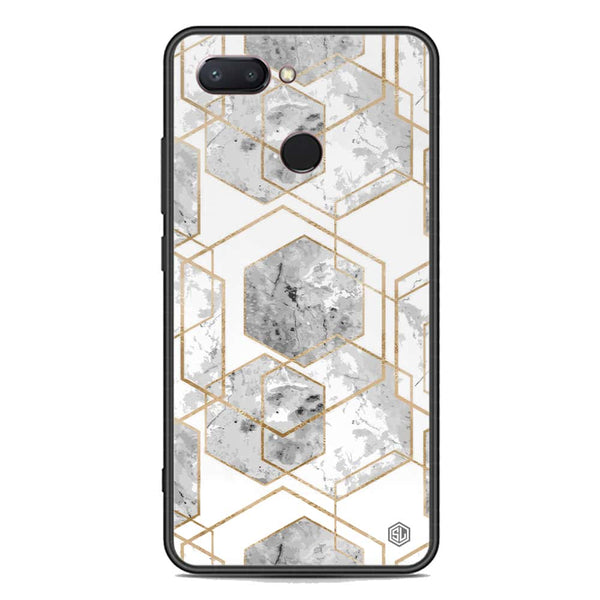 Stylish Marble Series Soft Phone Case - Premium Glass Case - Design 2 - Xiaomi Mi 8 Lite