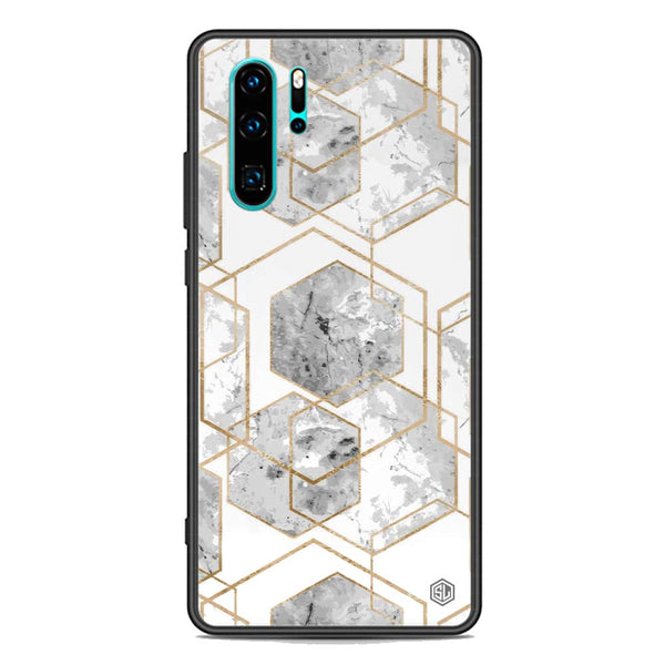 Stylish Marble Series Soft Phone Case - Premium Glass Case - Design 2 - Huawei P30 Pro